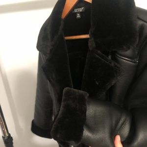Top Shop Black Leather Jacket